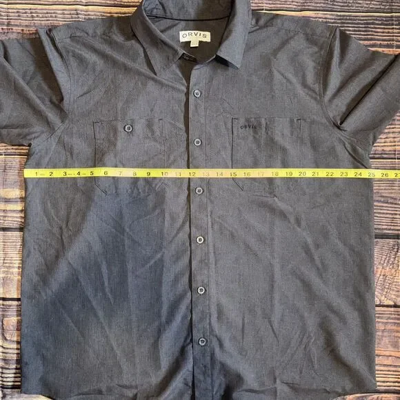 Orvis Classic Collection Button Shirt Mens XL Hiking Fishing Outdoor Short Slv - Picture 3 of 5